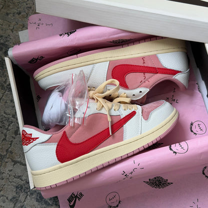 Air Jordan 1 Retro Low OG SP Travis Scott Sail Tropical Pink