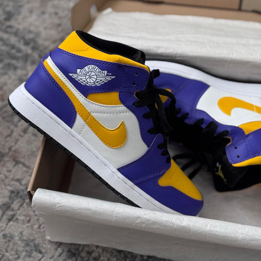 Air Jordan 1 Retro Mid Lakers - Off Club